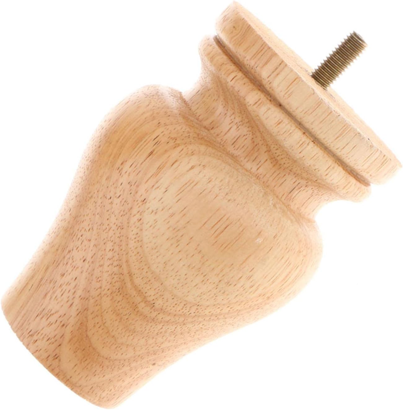 barenx 4pcs Wood Sofa Couch Chair Bed Ottoman Cabinet Closet Legs, Solid Wooden Furniture Legs - Vase, Wood