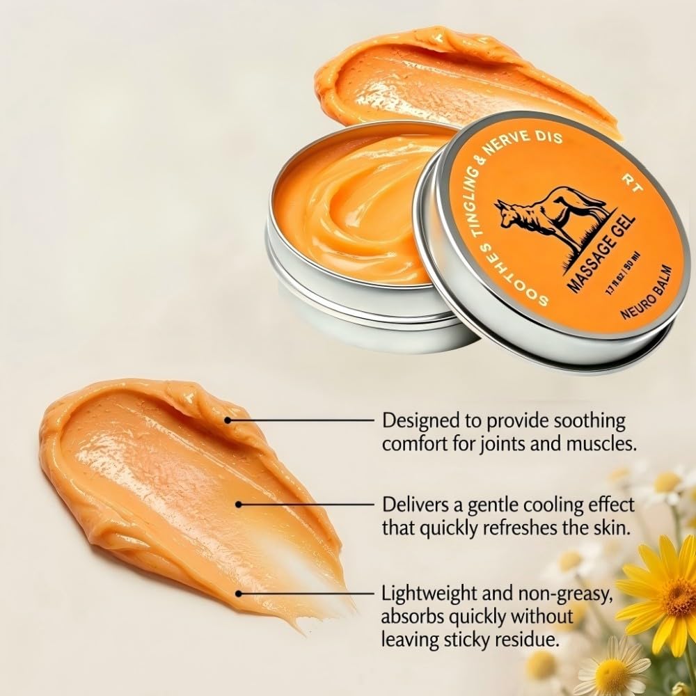 Neuro Balm, Nerve Relief Balm for Neuropathy, Natural Herbal Joint Care Cooling Soothing Massage Cream with Magnesium and Menthol, Joint & Muscle Care Ointment — view 7
