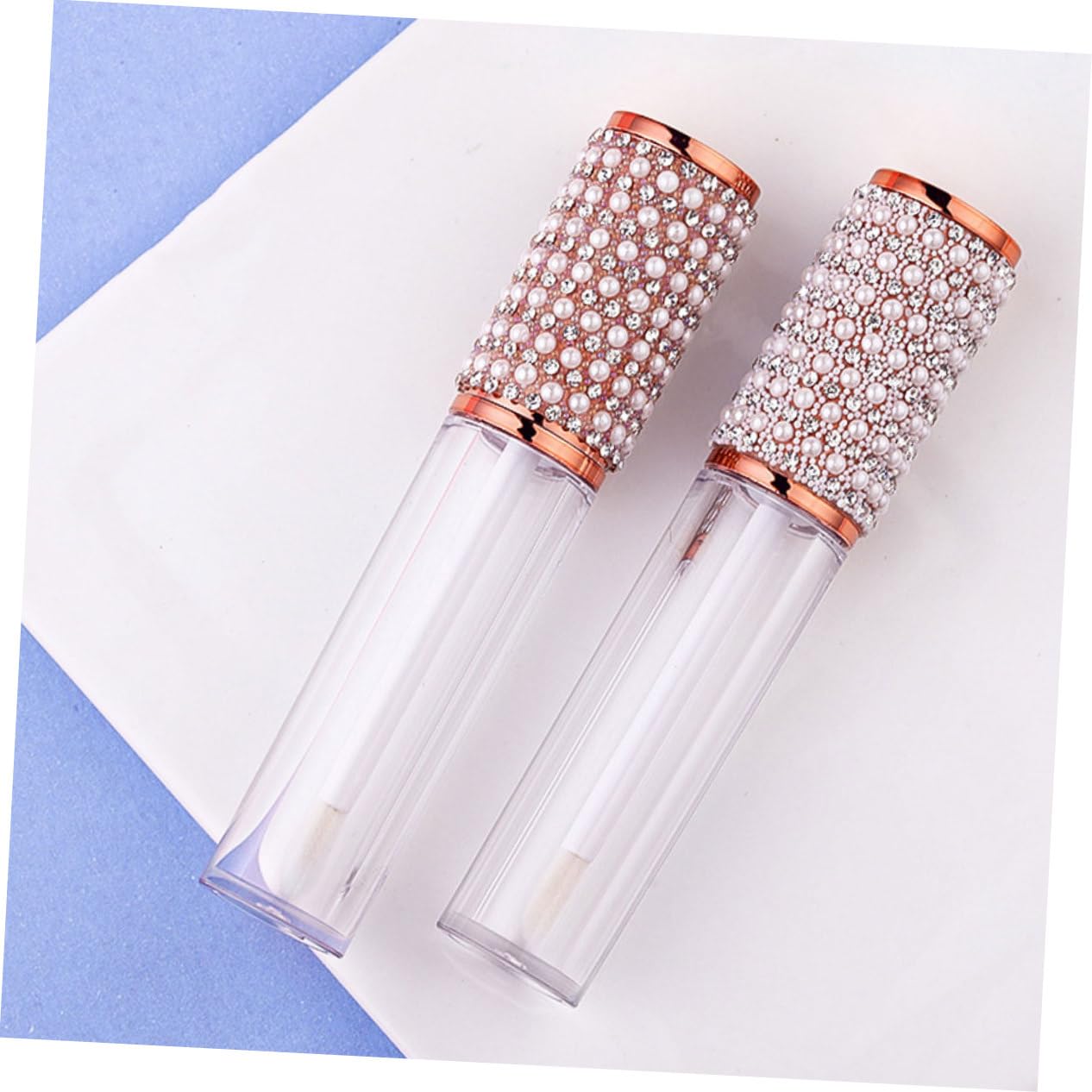 Tubo de Brillo de Labios Recargable de Vidrio 5ml, 10 Piezas | Brillo Labial y Líquido de Tinte, Uso DIY y Creaciones Artísticas, Formato Compacto Fácil de Llevar