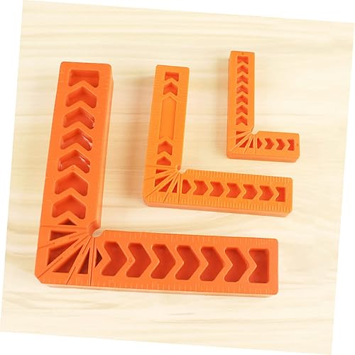 Miniatura 5 de OSALADI Regla de posicionamiento de carpintero cartesiano de 90 unidades, calibre de marcado métrico de posicionamiento de 90 grados,