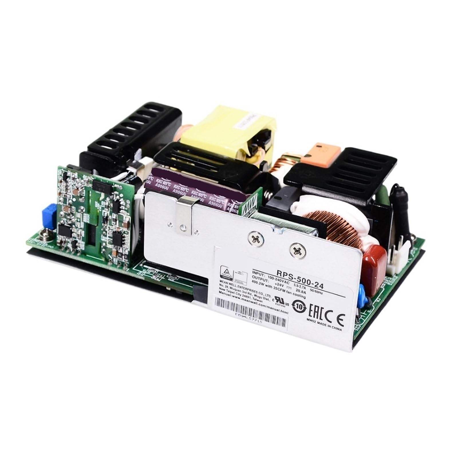 SWEWDSQG RPS-500 12V 15V 18V 24V 27V 36V 48V 500W Open Frame Power Supply(RPS-500-48V)