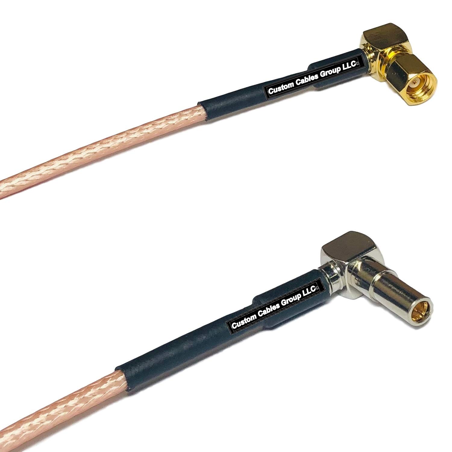 6 feet RG316 SMC Female Angle to MS162 Male Angle RF Pigtail Coaxial Cable