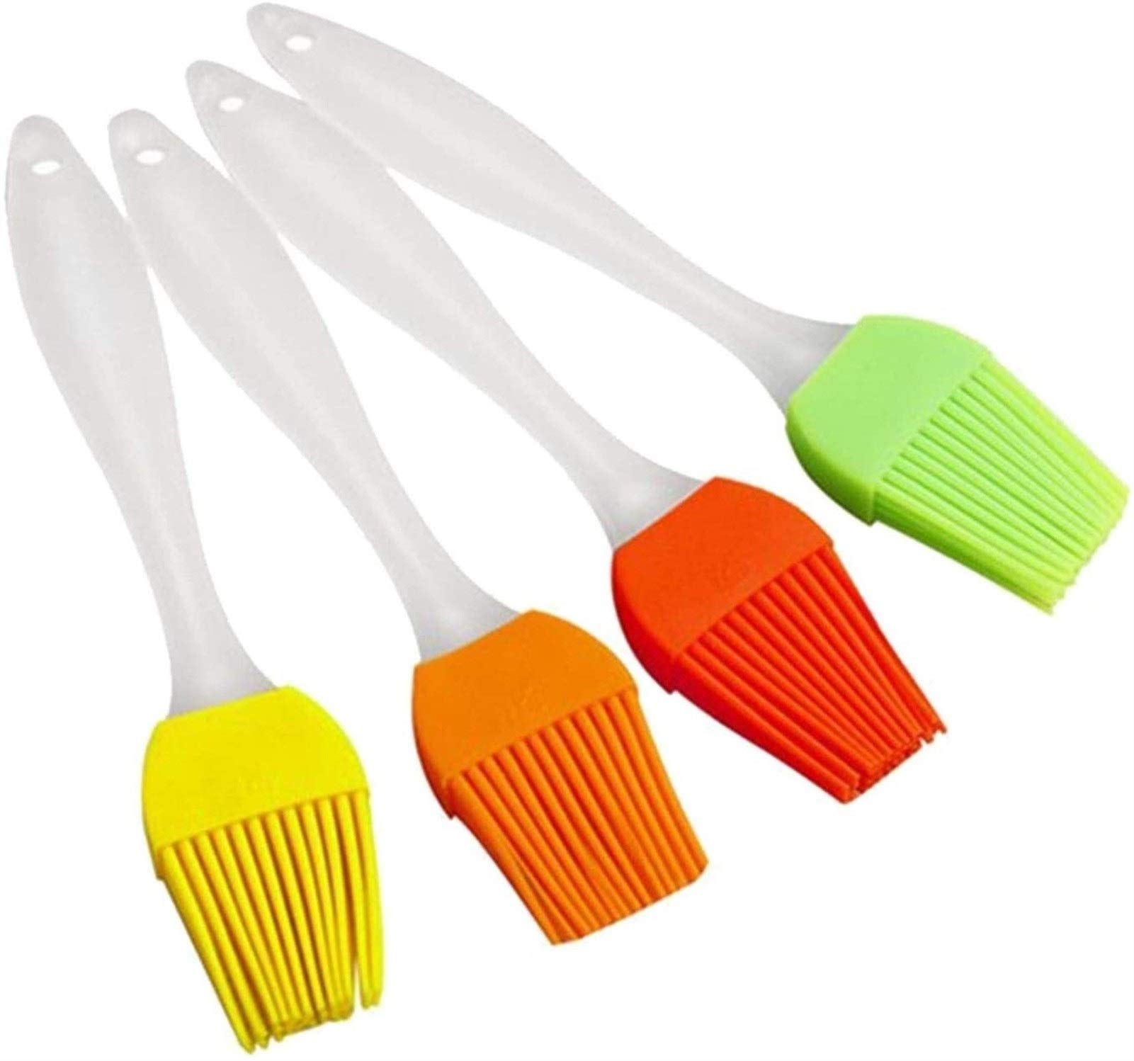 ALREMO HUANGXING - 1pc BBQ Oil Brush Oil Cake Brush Silicone Baking Oil Brush Pastry Cream for Bread BBQ Utensil Basting Oil Brushes Grill Brush Kitchen (Color : As Shown) (Color : As Shown)