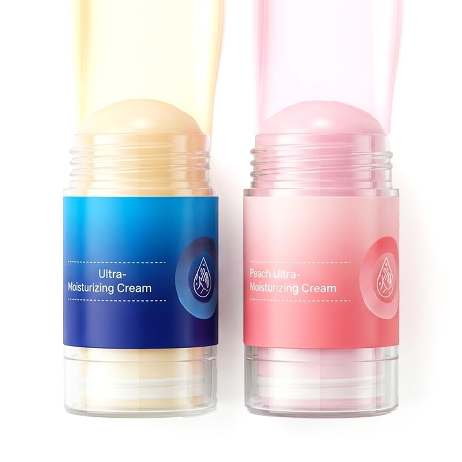 Foot Balm Stick Duo (2PC) | Hydrating & Moisturising Heel Balm | Softening and Nourishing Cream for Dry Heels, Hands & Elbows | Plant-Based Gentle Foot Cream (Pink & Blue)