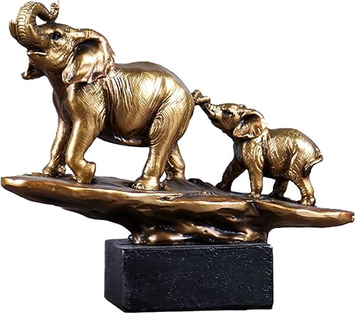 Miniatura 2 de Estatua de elefante, detalles de decoración del hogar, figuras de elefante para estantería, sala de estar, oficina, mesa, estantes, regalos, seis