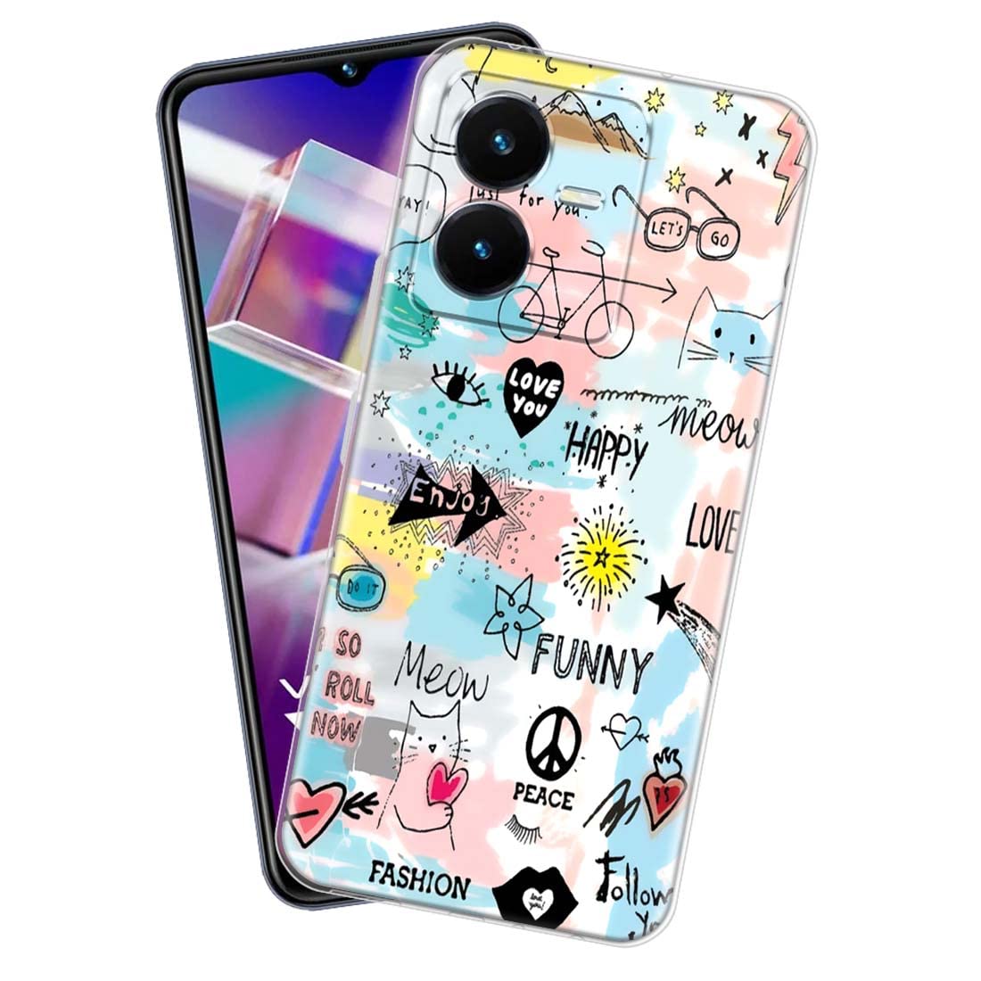Fashionury Soft Silicone Designer Printed Full Protection Printed Back Case Cover for Vivo Y22 -D0126 (B0BFL9MS71) Amazon Price History, Amazon Price Tracker