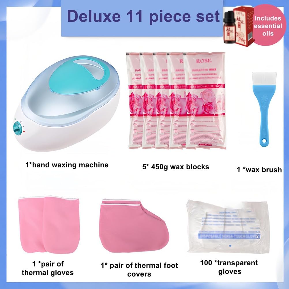 Macchina per Cera di Paraffina, Bagno di Paraffina, Riscaldatore di Paraffina Professionale per Centri Benessere, Kit per Macchina per Cera Idratante Mani E Piedi