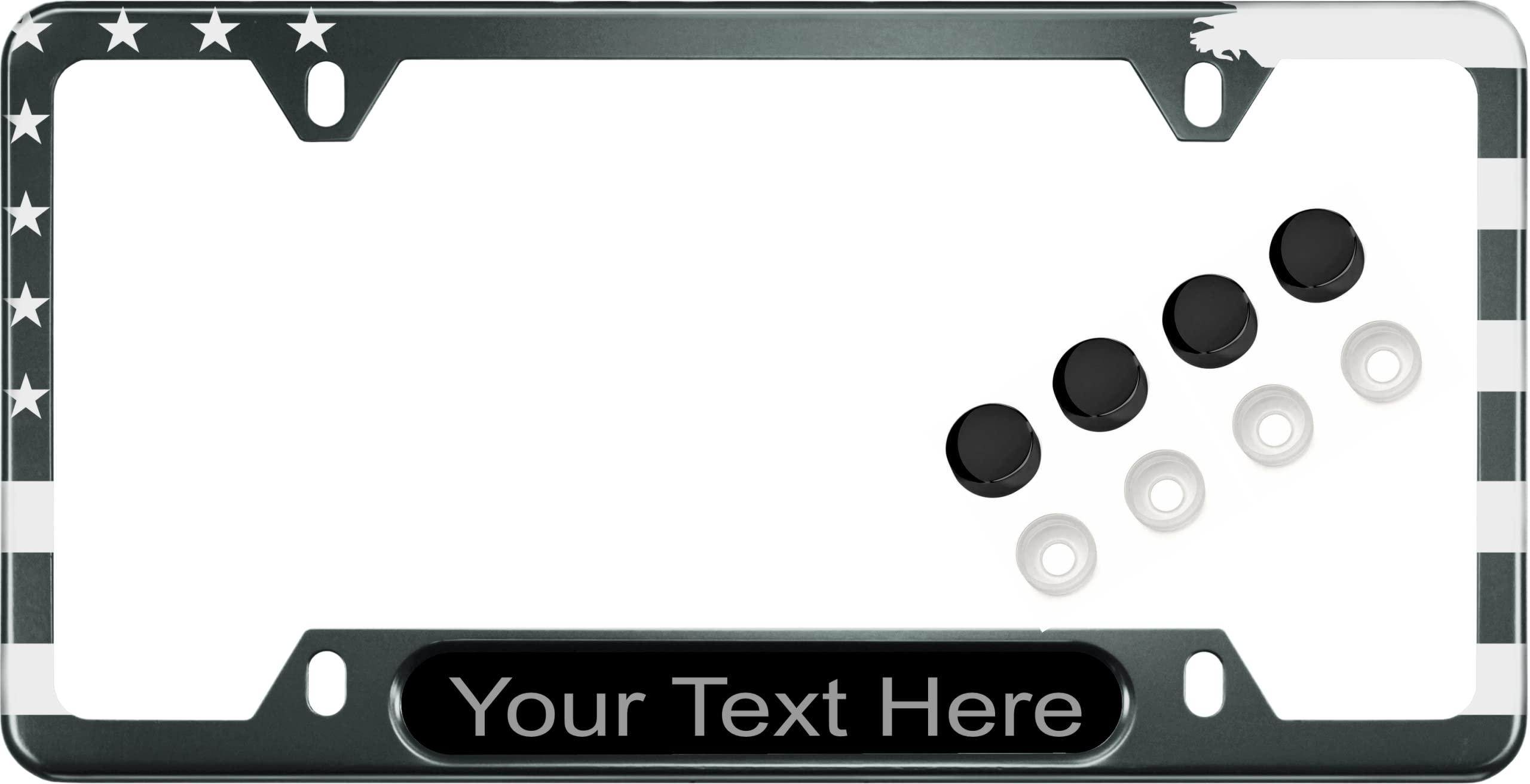 USA Patriotic | American Flag Custom Personalized Anodized Aluminum Thin Top | - Picture 110 of 133