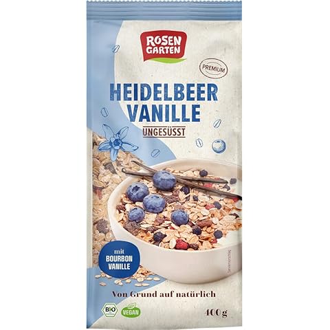 Rosengarten Heidelbeer-Vanille-Müsli, ungesüßt - Bio Cover