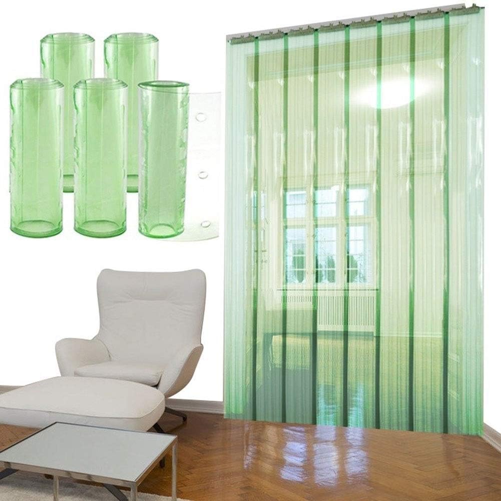 Cortina De Puerta con Aislamiento Térmico Tira De Cortina De Partición De PVC Kit De Puerta De Cortina Vinilo Transparente para Congelador Cocina Comercial Camine Manos Libres