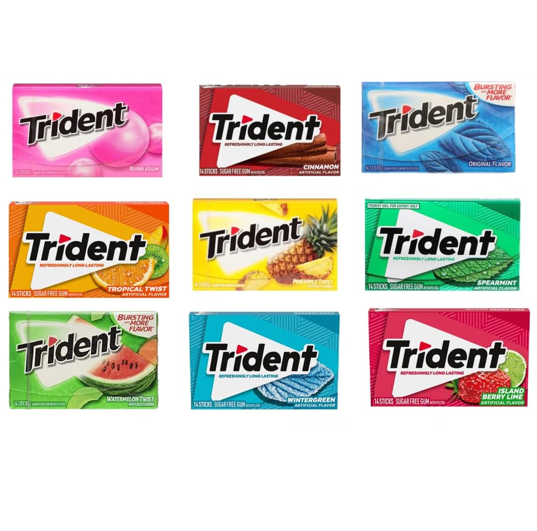 Trident Chewing Gum Import Origin