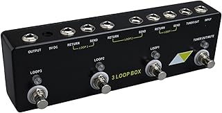 3 Loop Box Guitar Effect Pedal With True Bypass And Tuner Mute