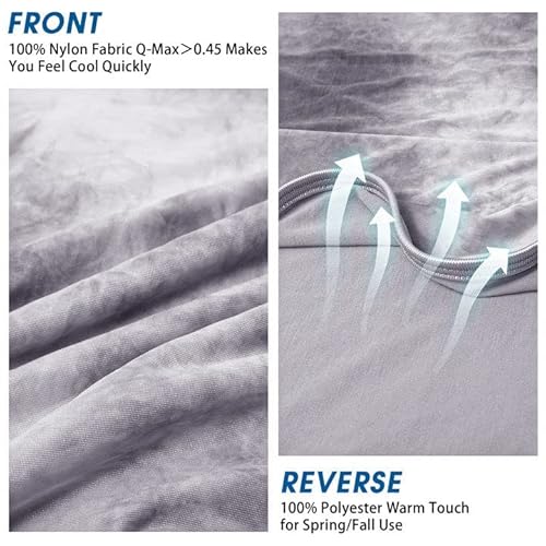 Inhand Cooling Blanket Queen Size, Summer Blankets For Hot Sleepers & Night Sweat, Thin Blanket Cold Cool Lightweight Cooling Blanket For Couch Bed, Light Blanket For All Season Use #TOP3