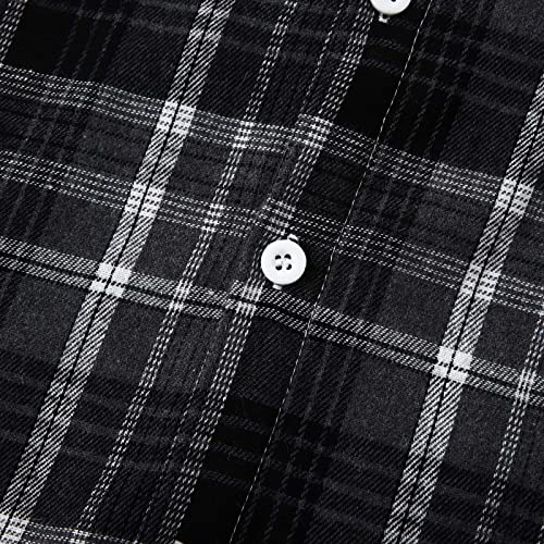 NATHGAM Men's Jacket Shirts Plaid hooded Fashion oversized Coat Lightweight Long Sleeve Fall Warm Casual Button Down Shirts4