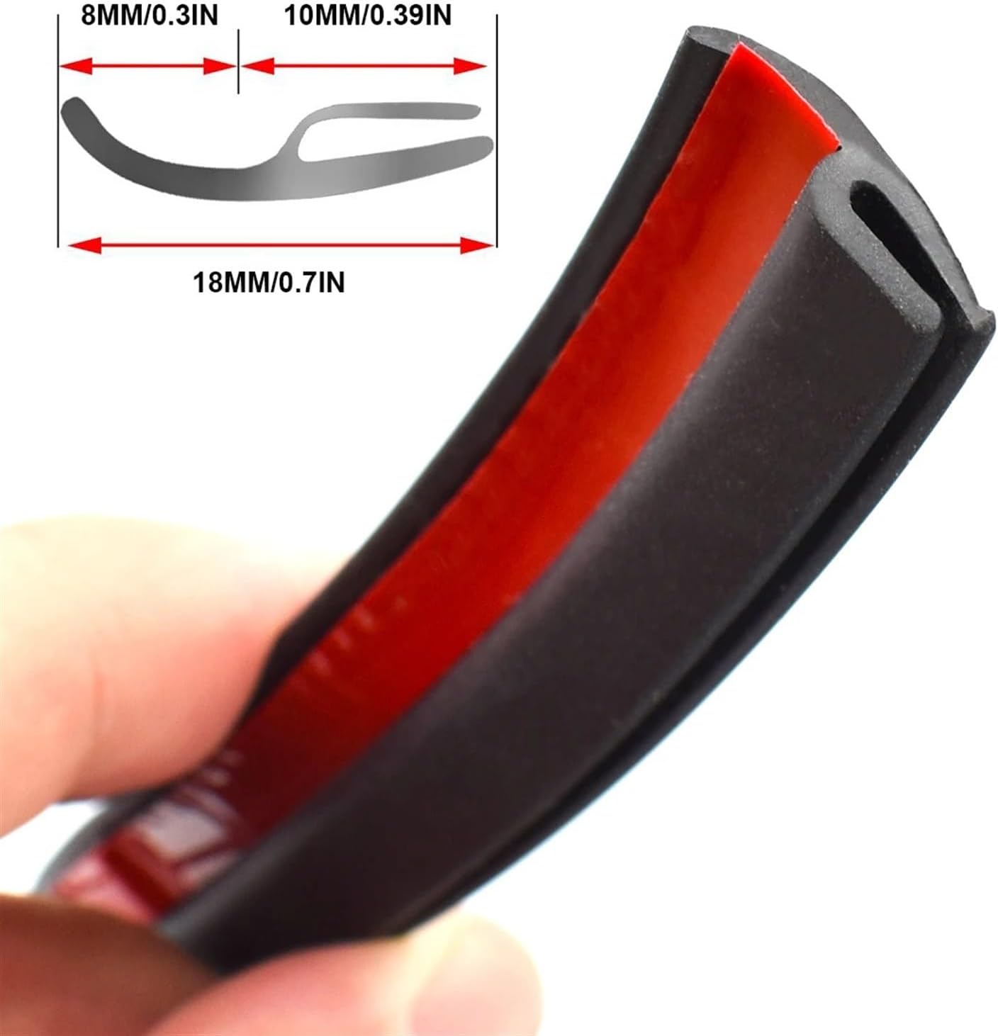 4m Car Wiper Front Windshield Panel Moulding Rubber Seal Strip Rear Windscreen Window Sunroof Dashboard Sealing Strip Dustproof