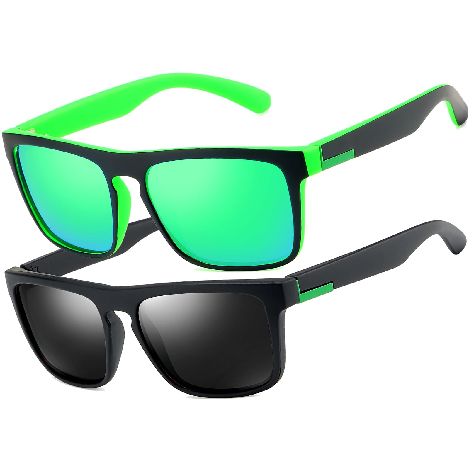 LEDING&BEST Polarisierte Sonnenbrille Herren Damen,Fahren,Angeln,Radfahren,Wandern/Vintage-Brille Outdoor-Sportarten Strand UV-Schutz Sonnenbrillen