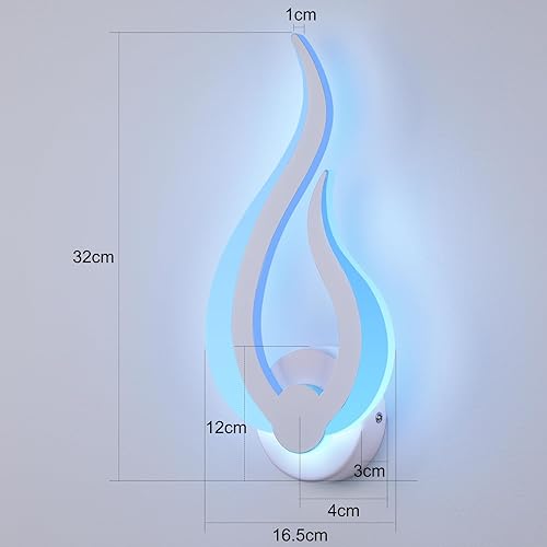 Miniatura 8 de Holulo Aplique de pared LED RGB para interiores, luz de pared moderna con control remoto, lámpara de pared con control remoto, control de