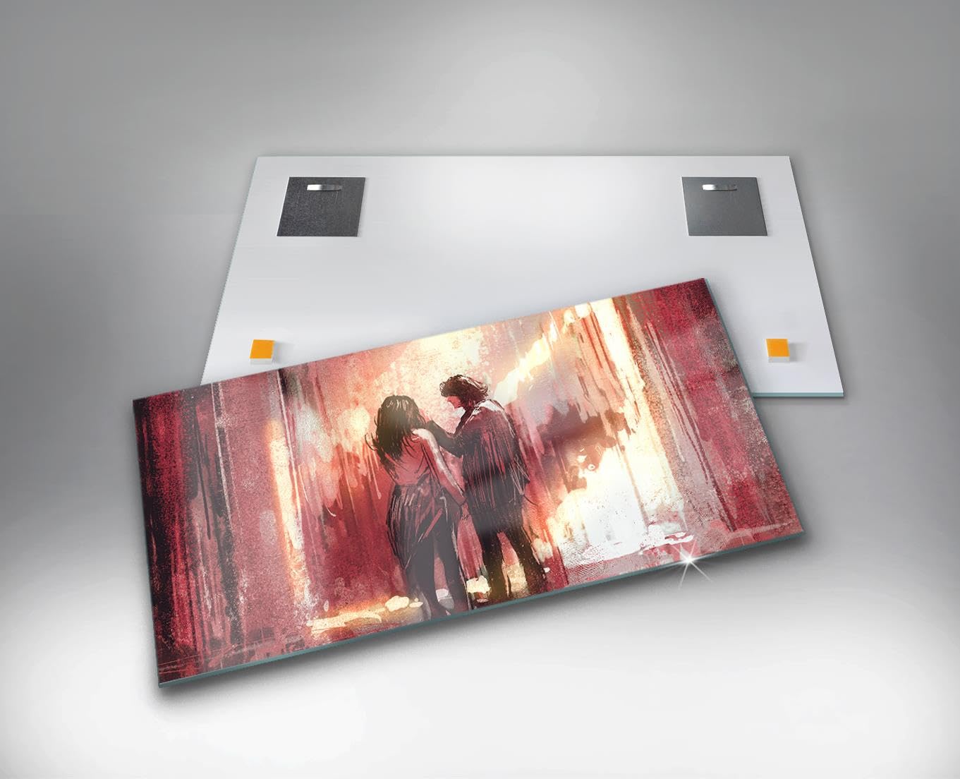 Wallfluent 140x70 Interior Decoration Pittura Sul Muro Giovane coppia innamorata