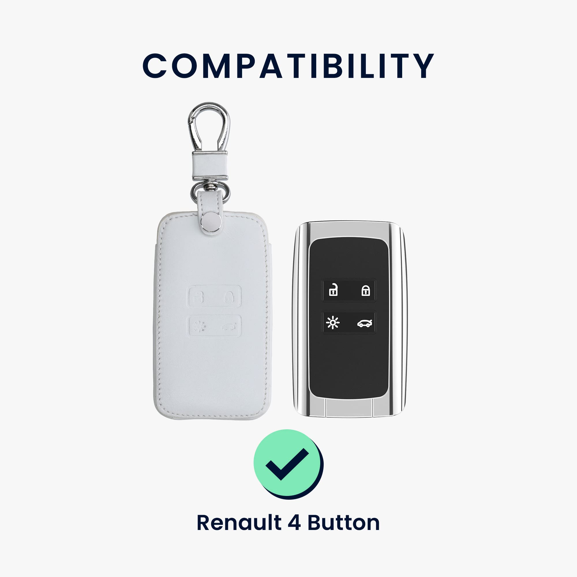 Amazon.co.jp: kwmobile Renault 4ボタン スマートキー (Keyless Go
