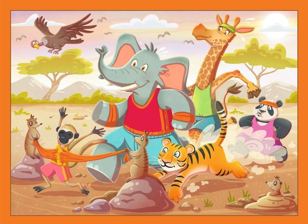 Speedy Puzzle - 12004171 by Ravensburger - 4 Puzzles with 35 Pieces and 32 Speedy Chips Who Puzzles the Fastest and Wins? For 2-4 Puzzlers from 6 Years