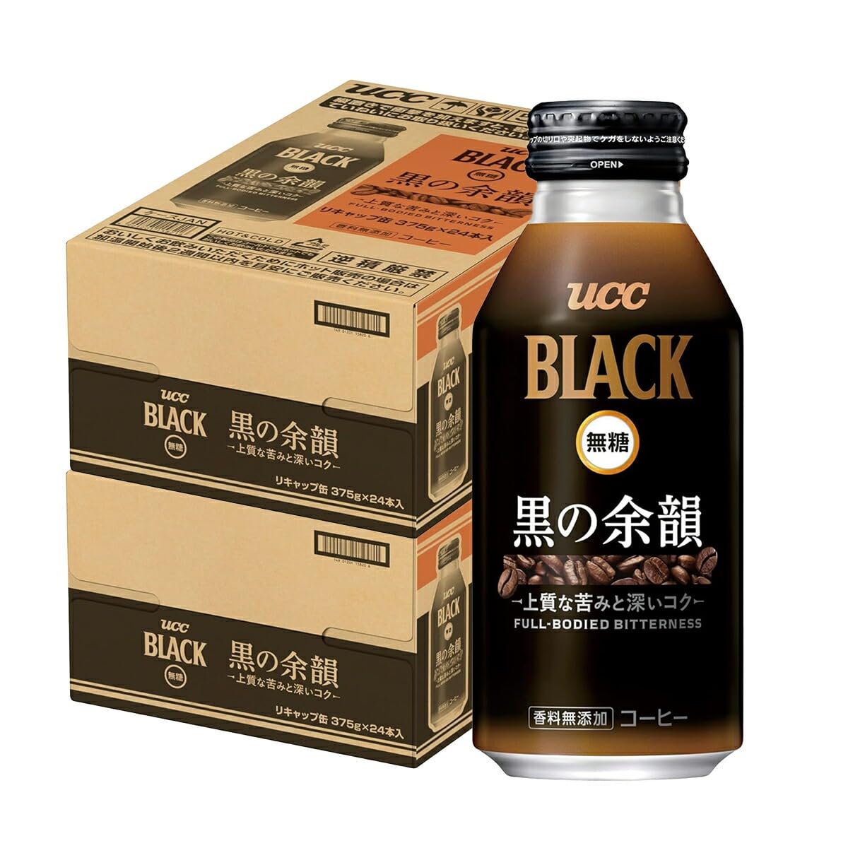 Amazon.co.jp: UCC 上島珈琲 BLACK 無糖 ブラック 黒の余韻 375g×2