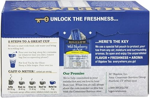 Miniatura 2 de BIGELOW Té de hierbas Arándano Salvaje con Acai, 20 unidades