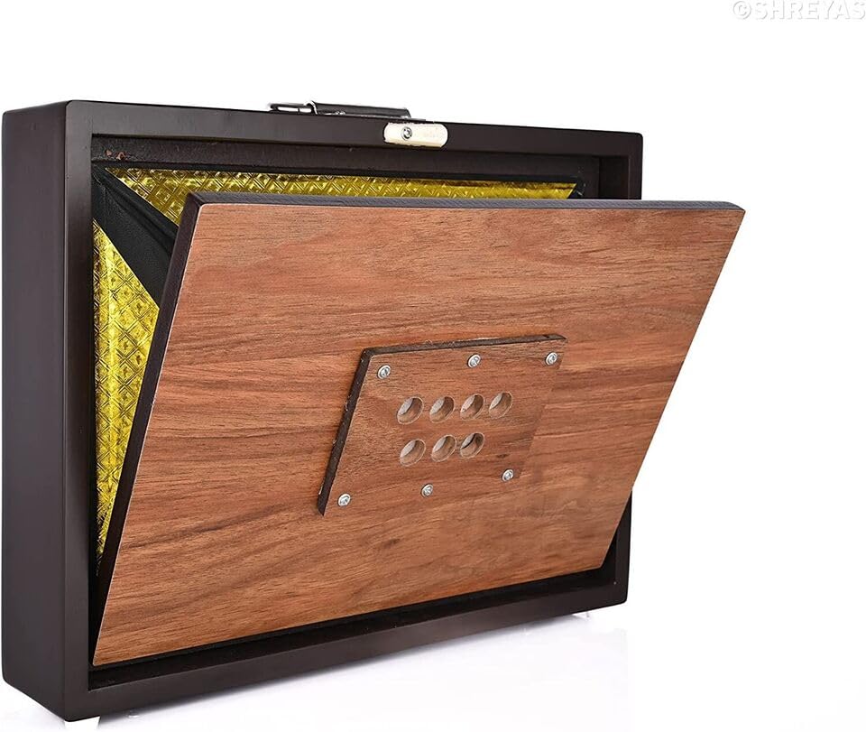 Shruti Box Grande boîte 38,1 x 30,5 x 7,6 cm, en bois de cerisier sur demande du client