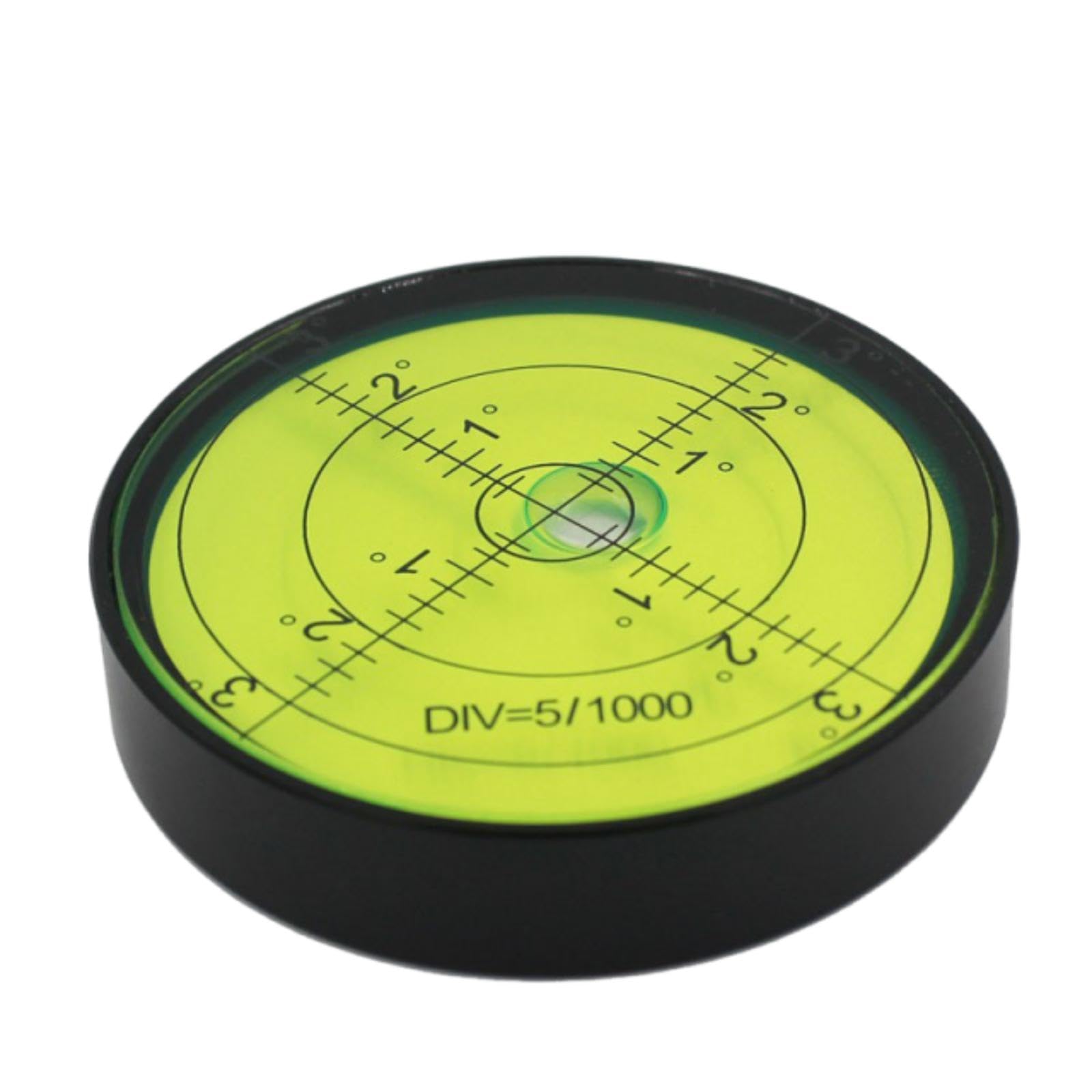 Bubble Level with Degree Markings High-Precision Circular Spirit Level Metal for Machinists, Home Improvement Hobbyists, Machinery Setup Black 60-12mm C-image-43