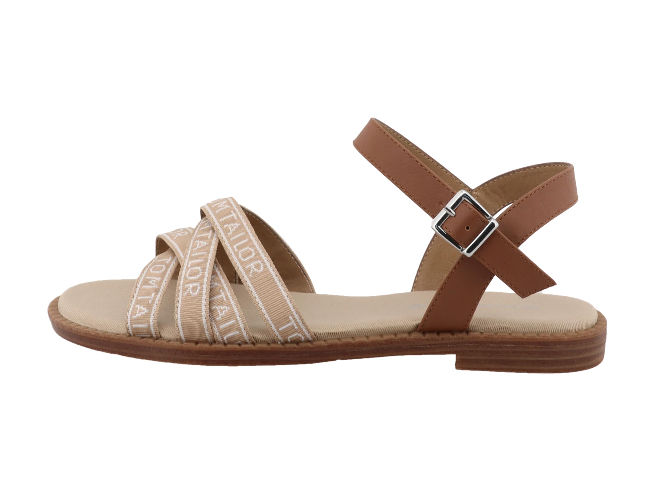 TOM TAILOR Women 9590040005 Sandal, Sand, 8.5 UK