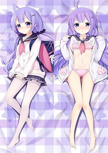 MOLUCI Azur Lane-HMS - Funda de almohada de animación de cuerpo completo de unicornio Dakimakura con personajes de dibujos animados piel de