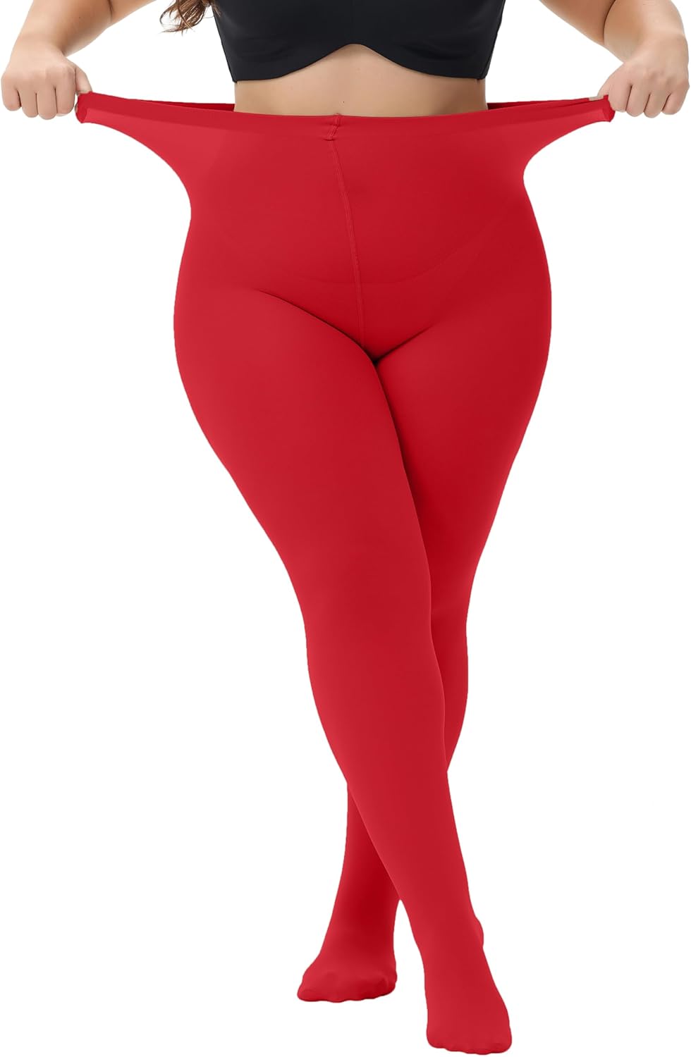 Plus Size Tights for Women Super Soft 80D Semi Opaque Pantyhose Stretchable Women’s Stockings 1XL - 4XL - Image 2