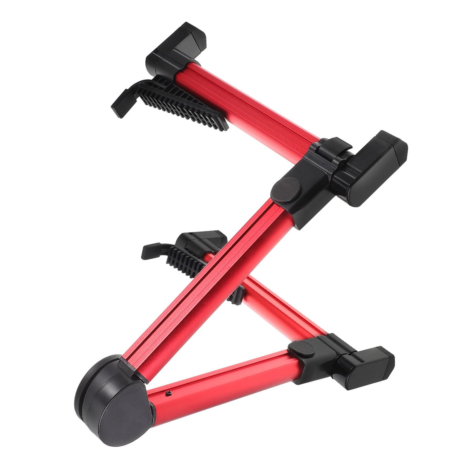 Support guitare et pipa pliable rouge en alliage d'aluminium et silicone