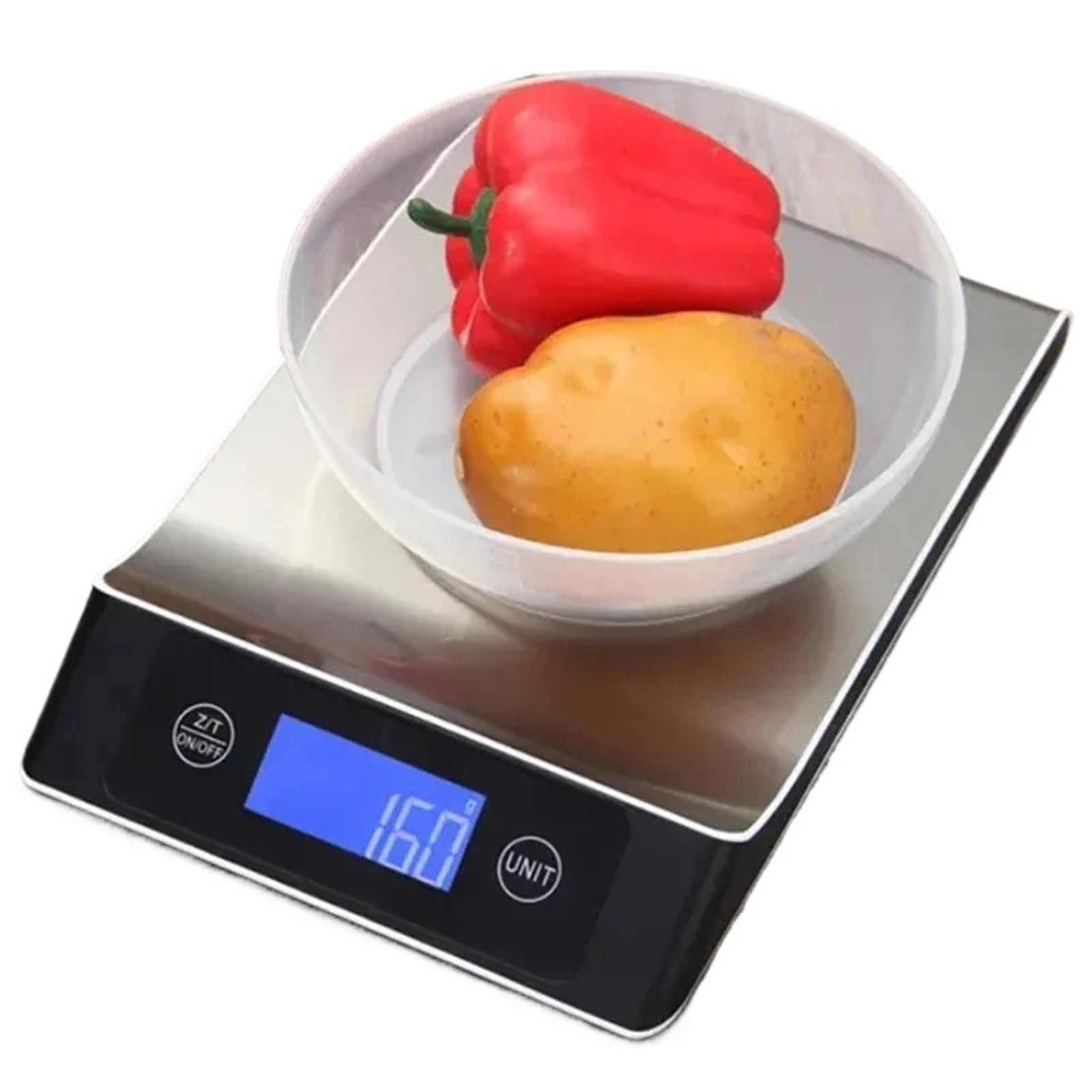 Báscula digital de cocina de 15 kg/1 g, electrónica de precisión, for pesar alimentos, café y repostería, peso inteligente en gramos.(5Kg)
