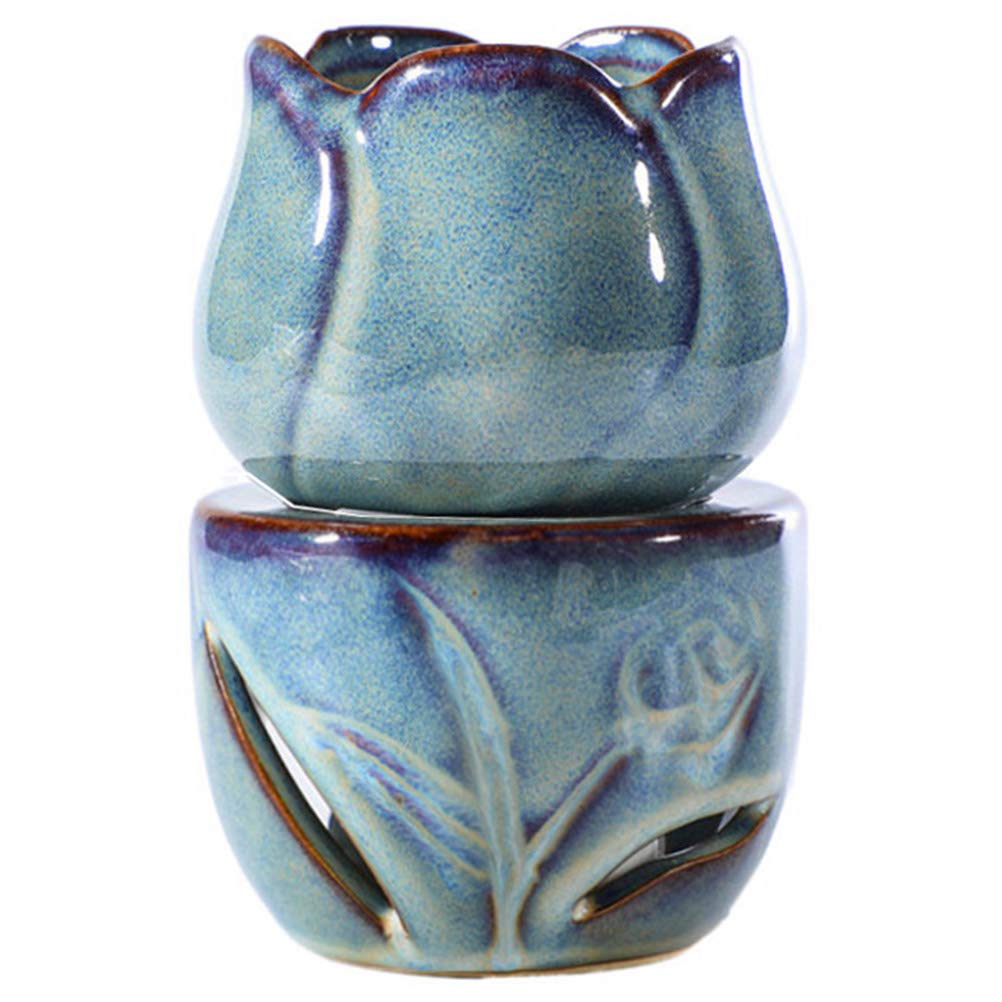 1pc Ceramic Aroma Burner Practical Aroma Therapy Burner Household Incense Burner for Essential Oils Decorations or Gifts