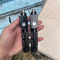 Vista 5 de M8 Estriberas Plegables para Motocicleta Estriberas Delanteras Coche Eléctrico Antideslizantes Reposapiés Traseros Bicicleta 90 Grados Fijo Plegable