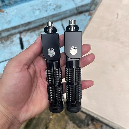 Miniatura 4 de M8 - Estriberas plegables para motocicleta, estriberas delanteras para coche eléctrico, antideslizantes, reposapiés, bicicleta de 90 grados,