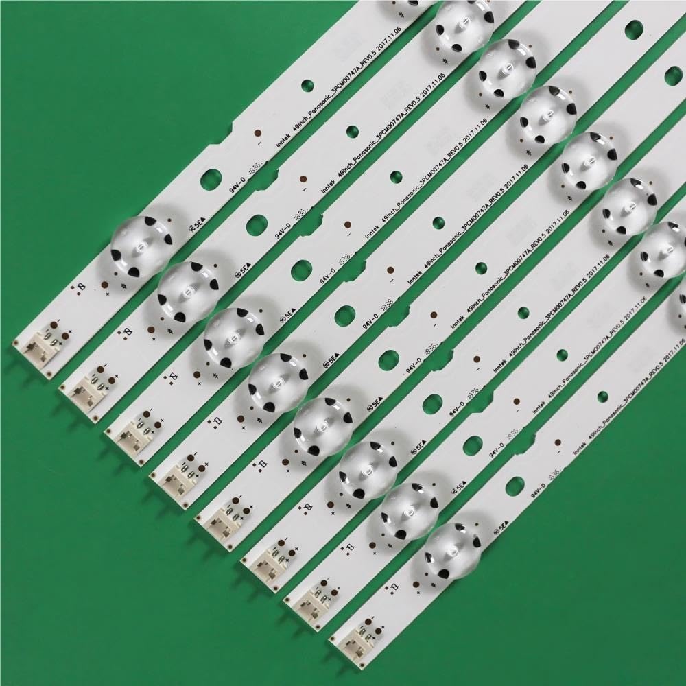 Striscia di retroilluminazione a LED 5 led adatti for Innotek 49 pollici Panasonic REV0.4 TX-49DS500B TX-49DS500E TZLP151KHAB6 TZLP151KHAB1 TX-49ES400B