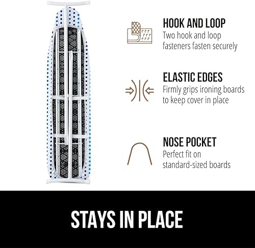Vista 89 de Gorilla Grip - Funda reflectante de silicona para tabla de planchar