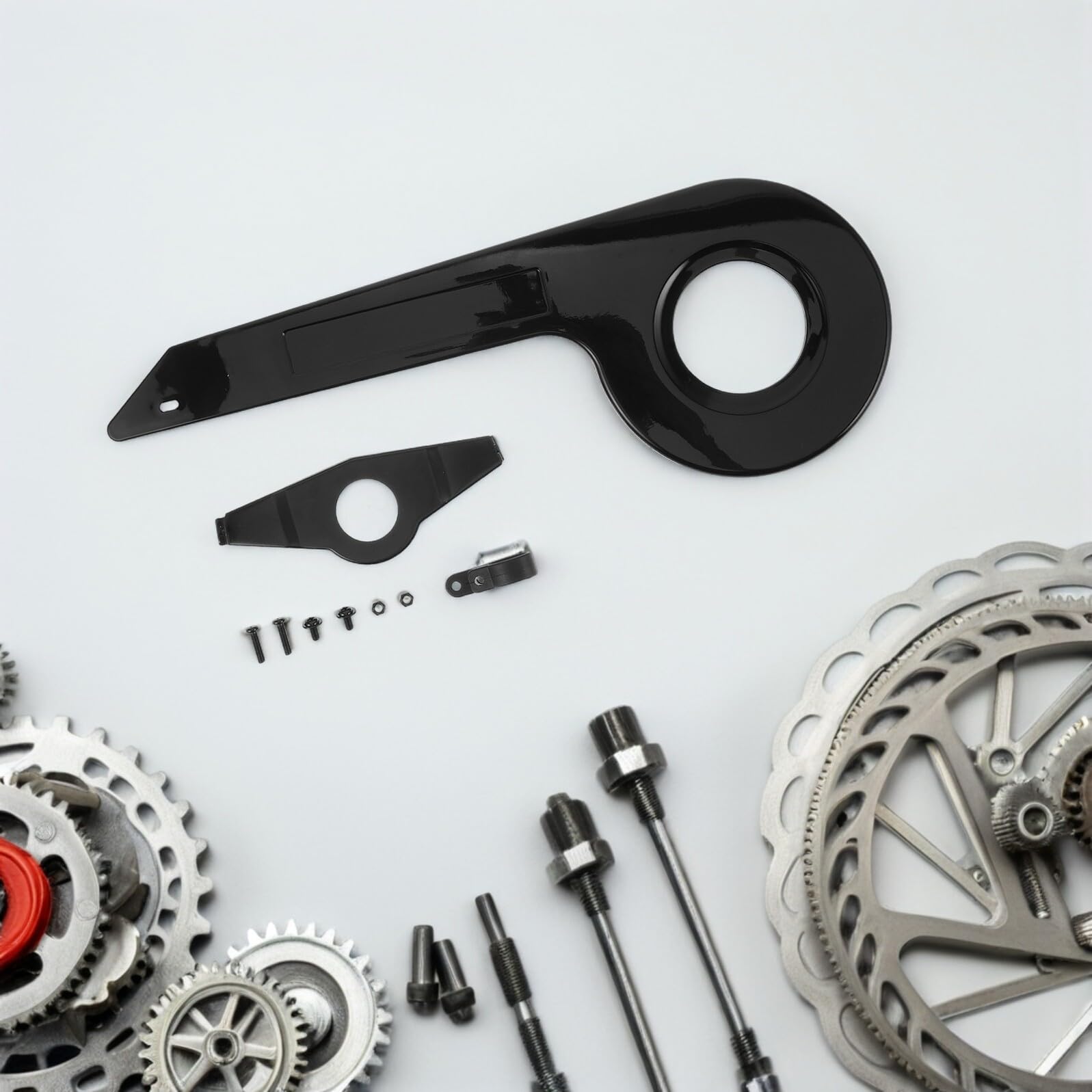 Cabilock Protezione per Catena Bicicletta Copricatena per Pignone 32-36T Copripedivella Leggero Anti-Rumore Compatibile Mountain Bike e Bici da Corsa