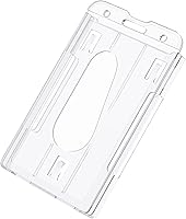 Vista 8 de Pawfly Paquete de 2 soportes verticales para tarjetas con ranura para el pulgar, protector de policarbonato duro transparente para tarjetas