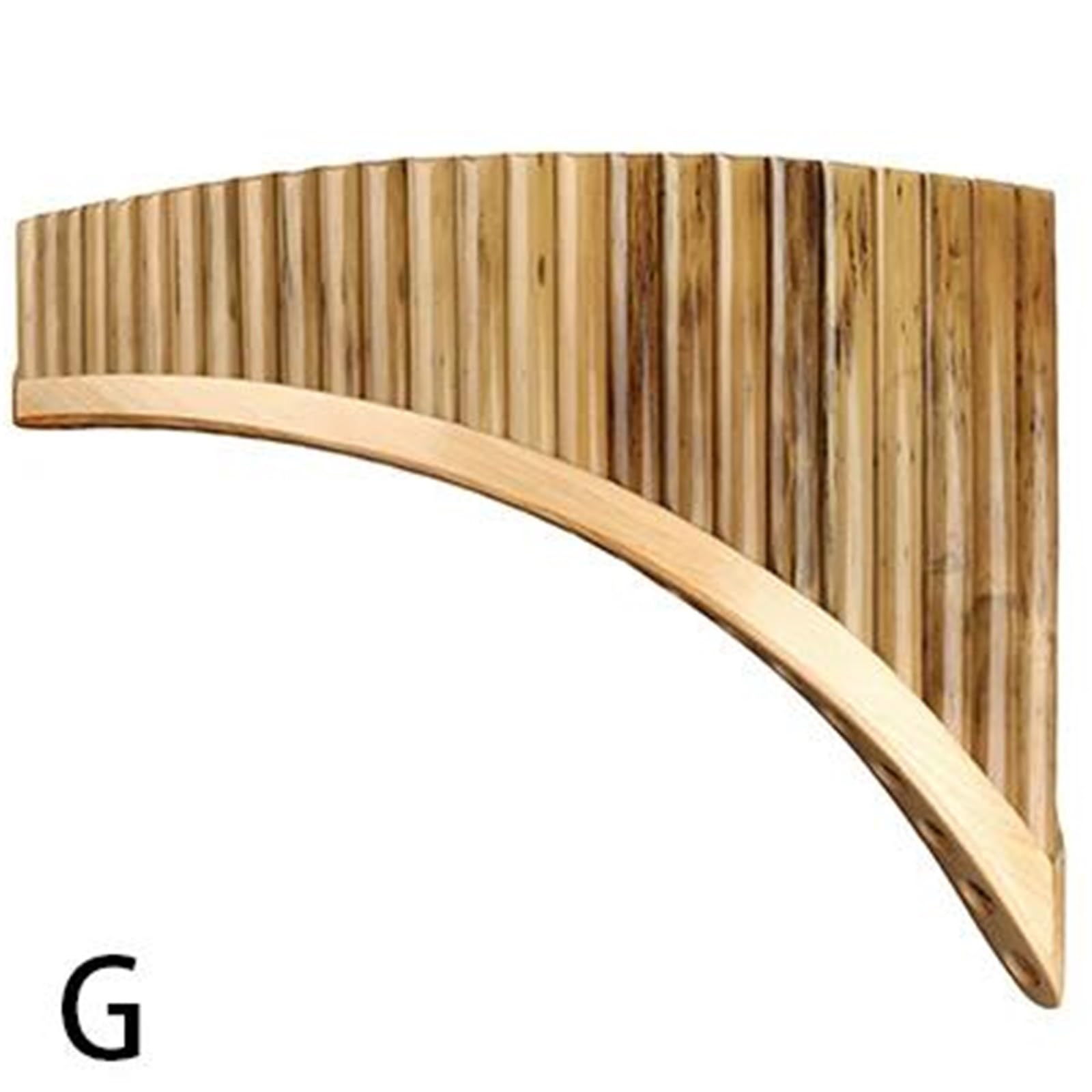 Les Mélomanes Flûte De Pan Flûte De Pan Faite À La Main 25 Tuyaux Clé De Sol Pour Les Amateurs De Musique Performance Professionnelle(LEFT SMALL)