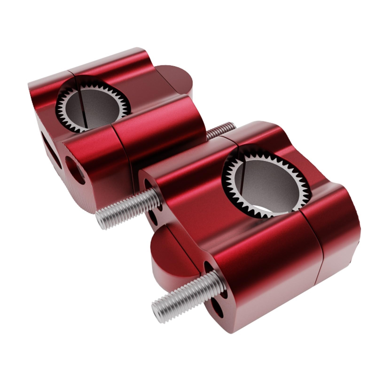 XFYESL 7/8" Motorcycle Handlebar Clamps Risers Adapter CNC Alloy Dirt Pit Bike ATV Motorbike Accessories Universal Handlebar risers kit(Red)