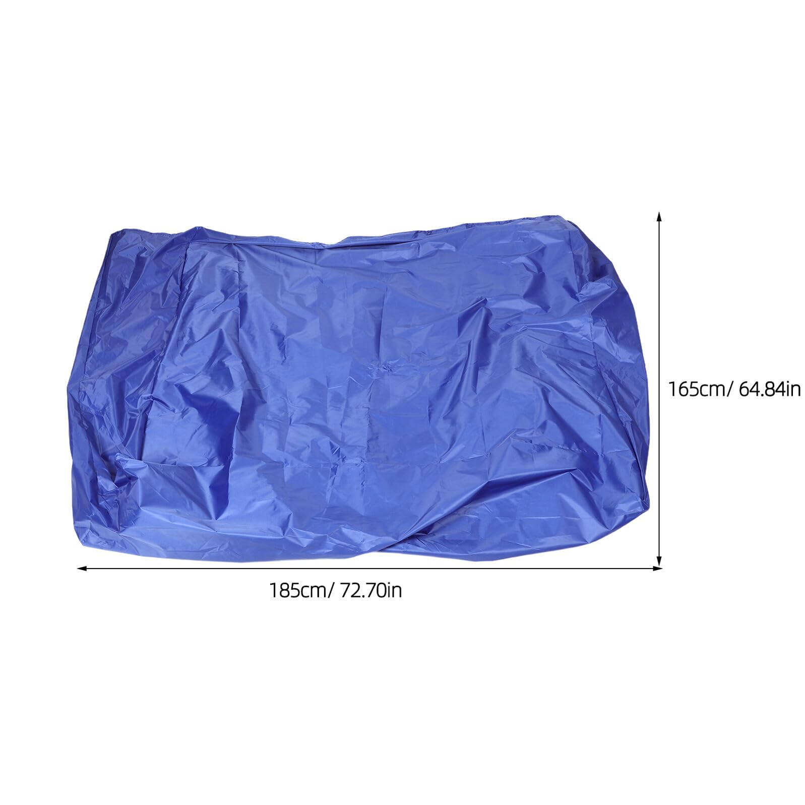 WOONEKY Copertura Tavolo Ping Pong Esterno Blu Oxford 210d | Tavolo da Giardino 165x70x185 Cm, Fori di Ventilazione, Struttura Traspirante e Cinghie Antivento