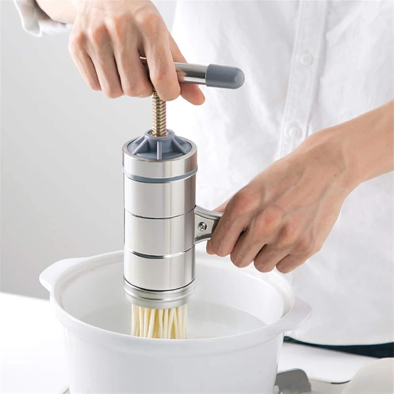 Pasta Maker Machine Manual Stainless Steel Noodle Maker Press Pasta Machine Crank Cutter Fruits Juicer Cookware Making Spaghetti Kitchen Tools Ramen N