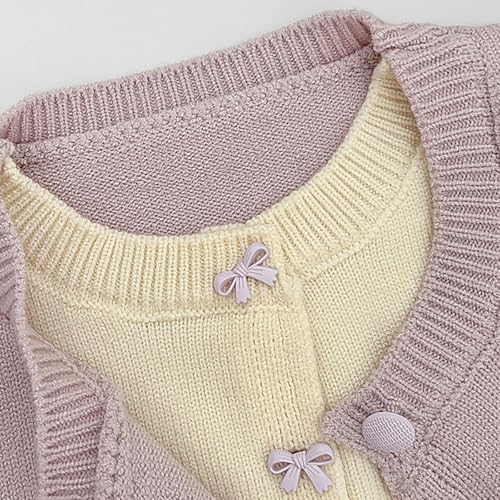 Kids Girls Knit Cardigan Button Down Open Front Soft Sweater Toddler Plain Long Sleeve Ribbed Knit Cardigan Jackets4