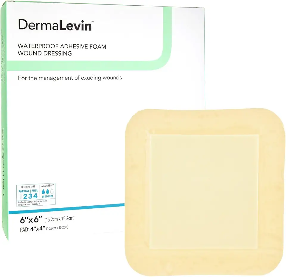 Dermarite Industries Derma Levin, 6x6, 10 Count