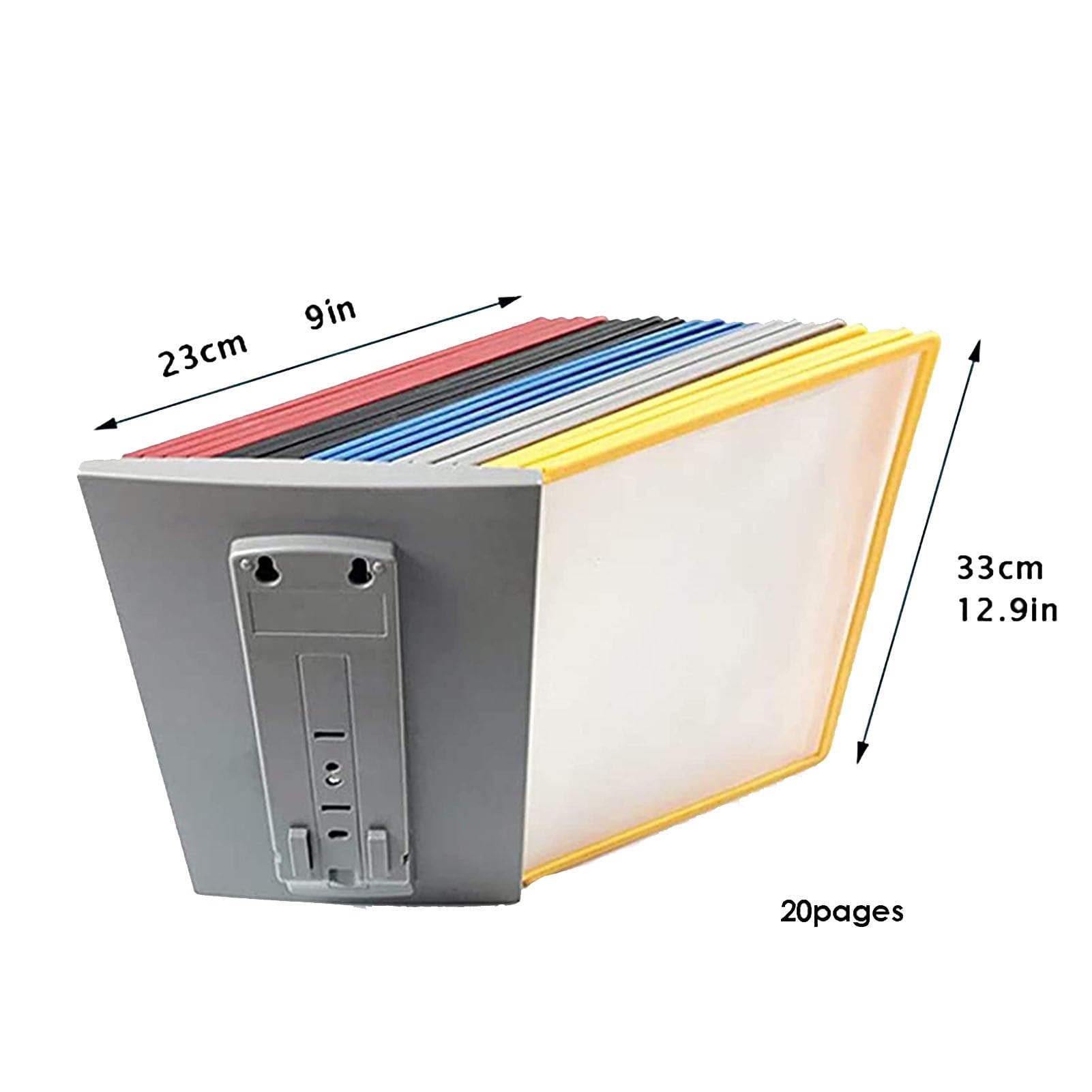 Organizzatore di Riferimento da Parete - Espositore per Cataloghi, Organizer da Scrivania E Accessori per Ufficio, 20 Pagine/40 Lati,