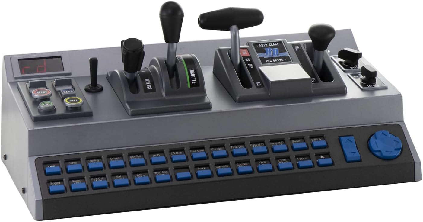 RailDriver USB Desktop Train Cab Controller with Trainz Railroad Simulator 2020