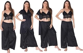 SSoShHub Women's Satin Kimono Robes Bridesmaid Wedding Robes Silky Bathrobes Summer Loungewear Nightsuit Nighty Honeymoon ... Price In India