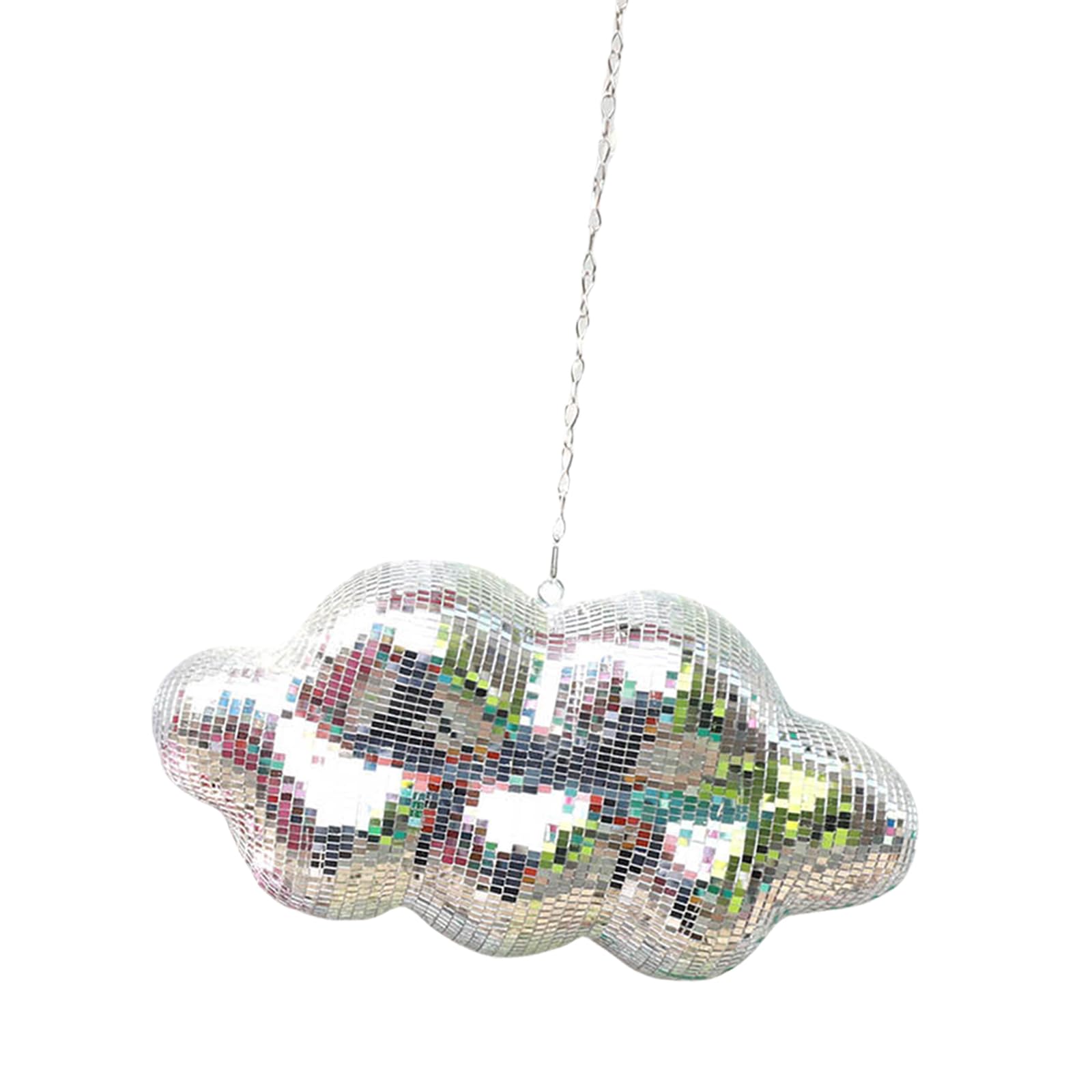 Sphère disco en forme de nuages à suspendre - Décoration scintillante réfléchissante - Sphère réfléchissante pour fête et décoration d'intérieur